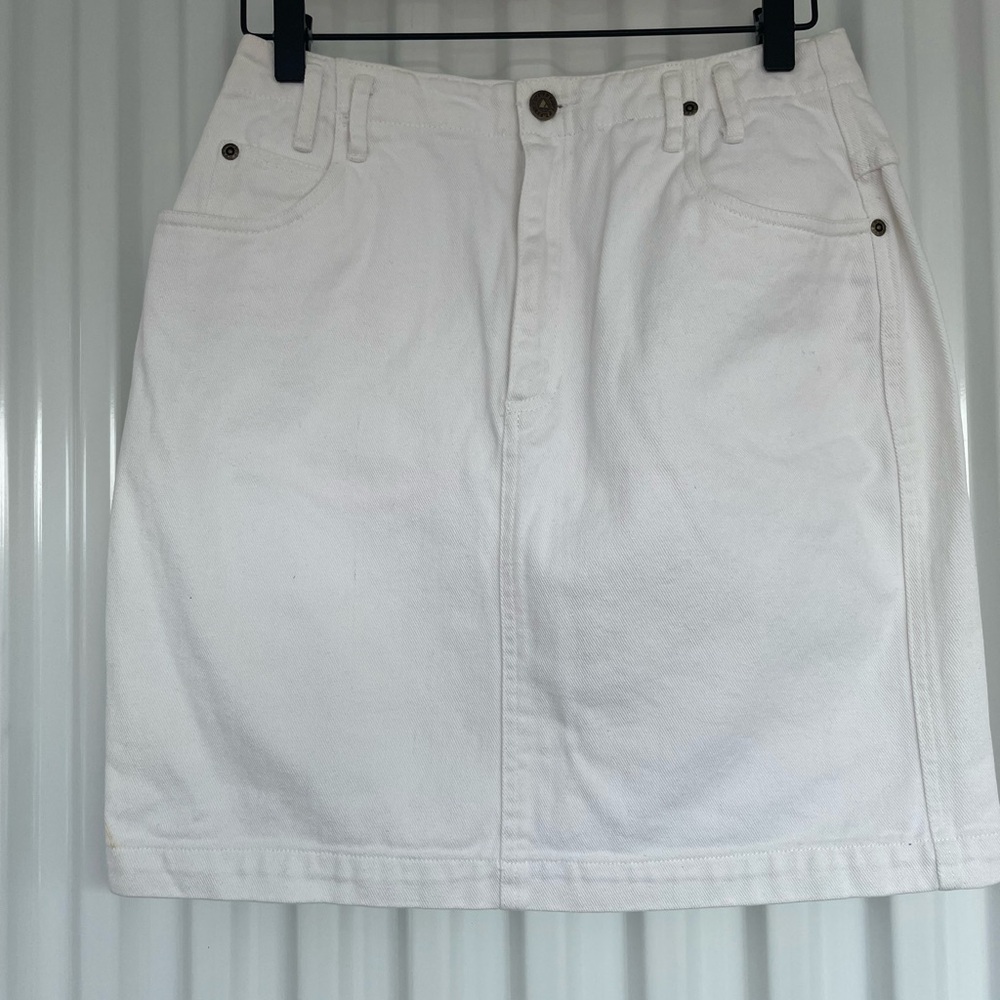 Lizwear White Denim Skirt